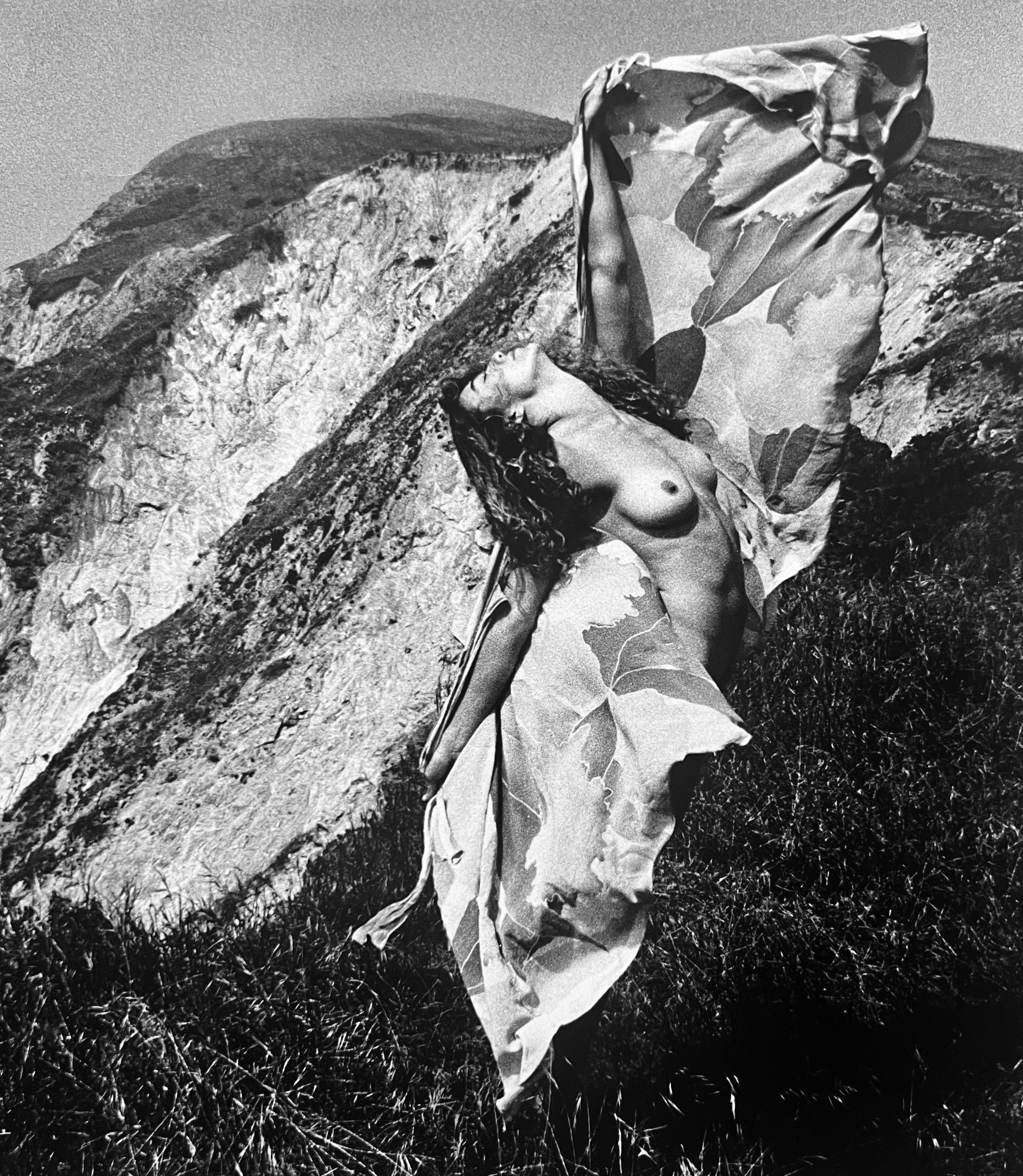 Kate #13,  Black and White Photograph of Nude Woman, Summer Yogini in California For Sale 1