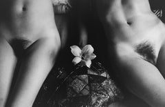 Kate #7, Two Nudes, Signed Vintage Black and White Photograph by Leonard Freed