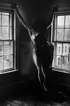 Kate's Outstretched Arms, Vintage Black and White Nude Photography, Signed Print