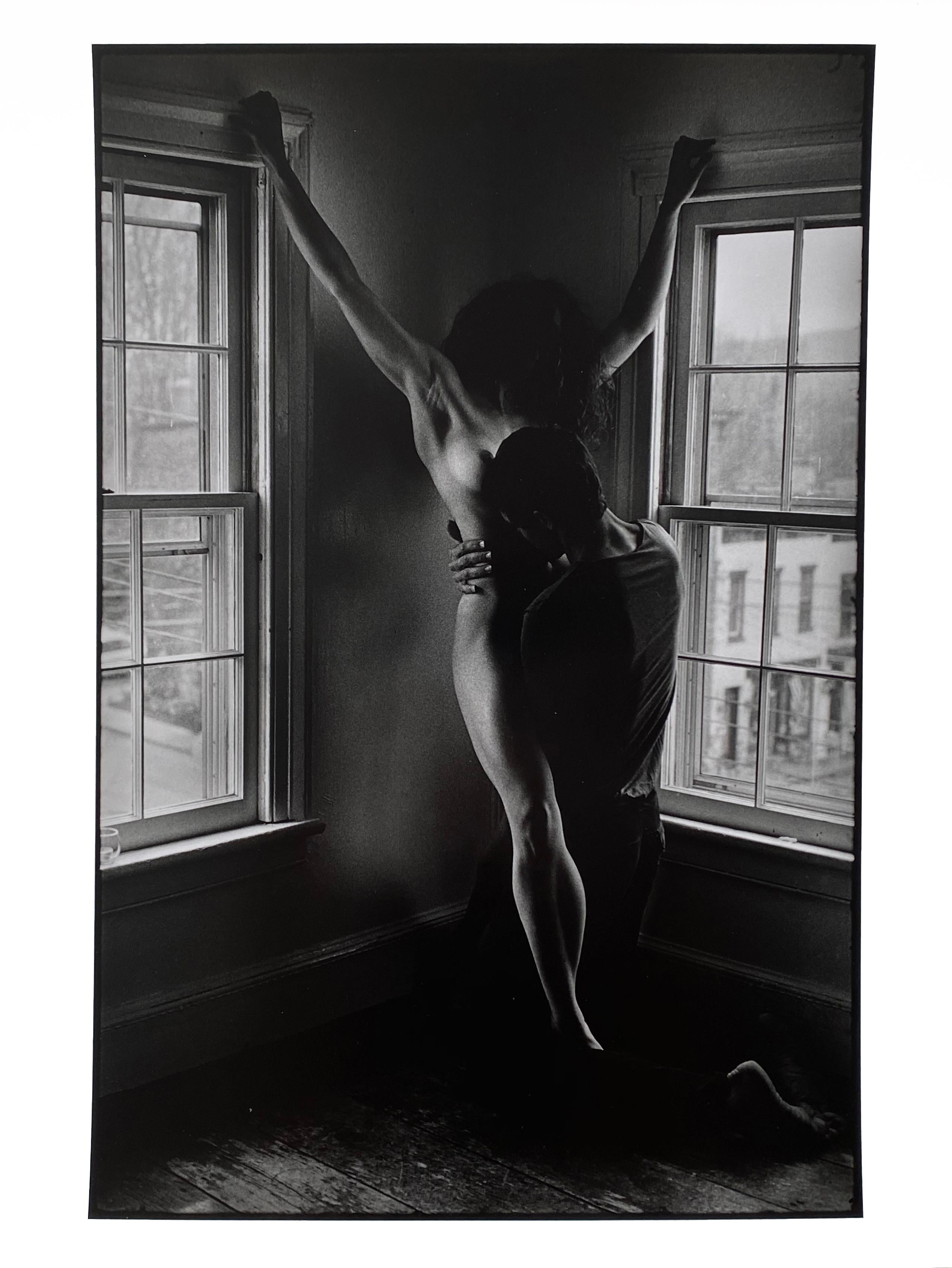 Leonard Freed Black and White Photograph - Kate's Outstretched Arms, Vintage Black and White Nude Photography, Signed Print