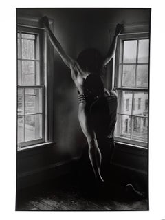 Kate's Outstretched Arms, Vintage Black and White Nude Photography, Signed Print