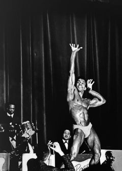 Mr. Harlem, Bodybuilder, Black-and-White Signed Gelatin Silver Photograph, 1960s