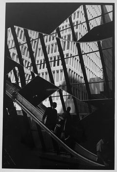 New York City, Schwarz-Weiß-Fotografie von Männern im Anzug aus den 1980er Jahren