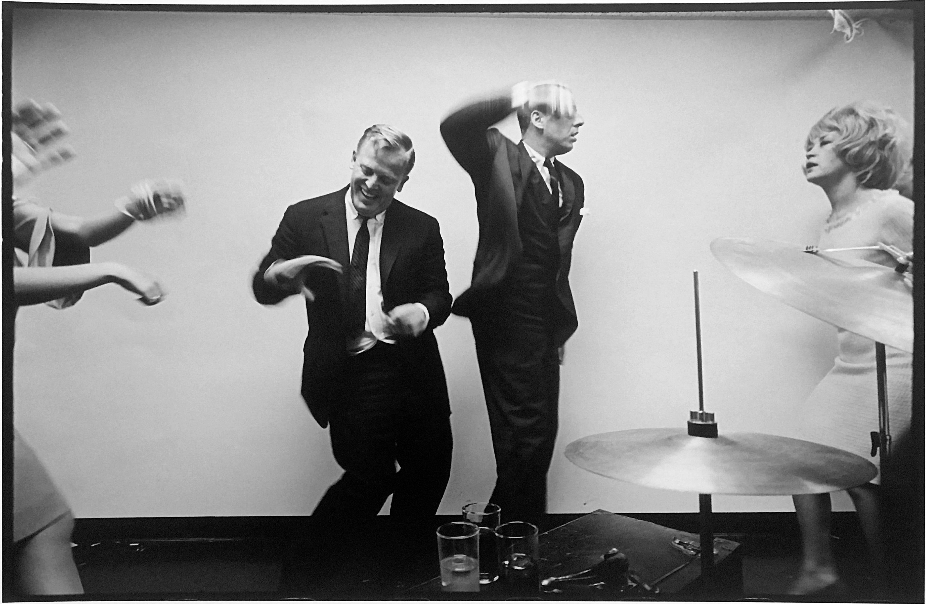 Leonard Freed Black and White Photograph - Office party, New York City, A Signed Gelatin Silver Photograph from the 1960s