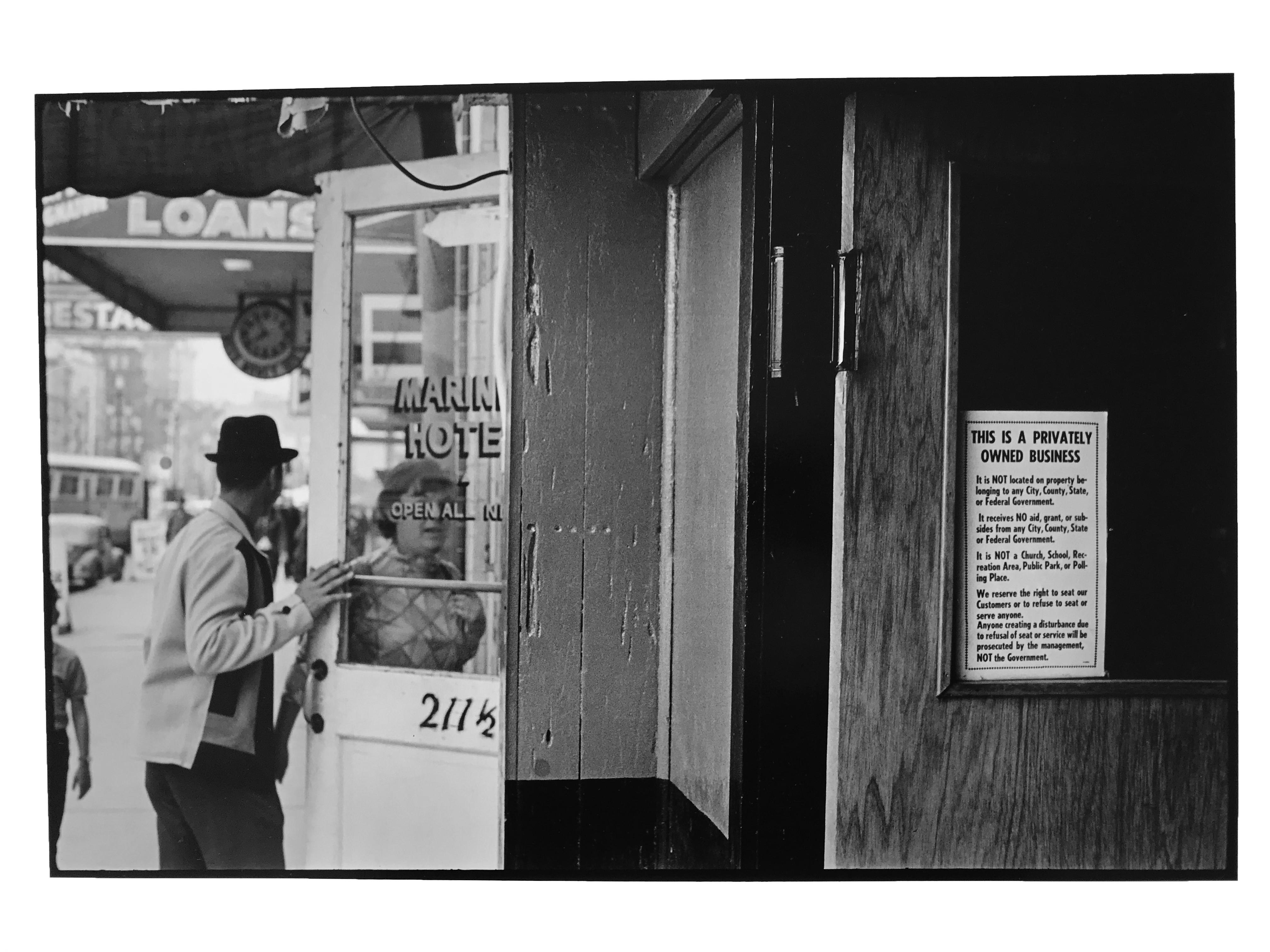 Südstaatliche, Schwarz-Weiß-Bürgerrechtsfotografie Afroamerikaner 1960s