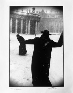 Rome, Italy, St. Peter's Square, Snow at the Vatican 1950s, Edition of 6