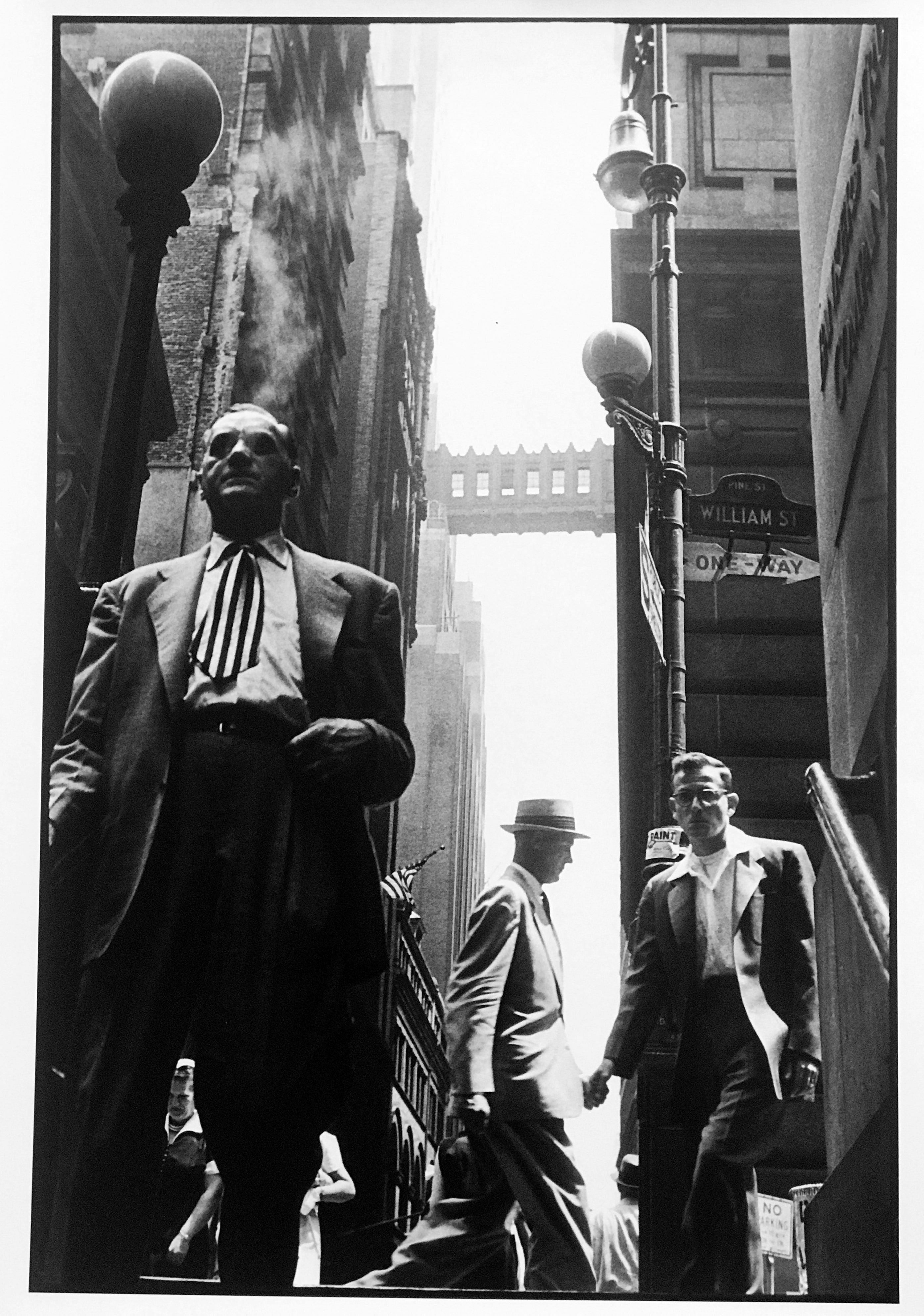 Wall Street, New York City,  Documentary Photography on Businessmen 1950s