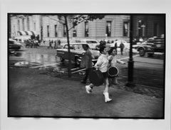 Vintage World Series Parade, New York City, Black and White Baseball Photography 1950s