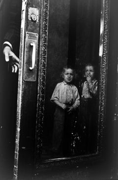Yeshiva Boys, Brooklyn, Black-and-White Photograph, Signed, 1954, 15.5x12
