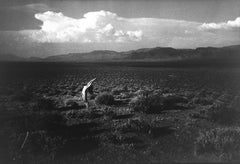 Kate #12, Yoga, Signed Vintage Black and White Gelatin Silver Print, 16x20