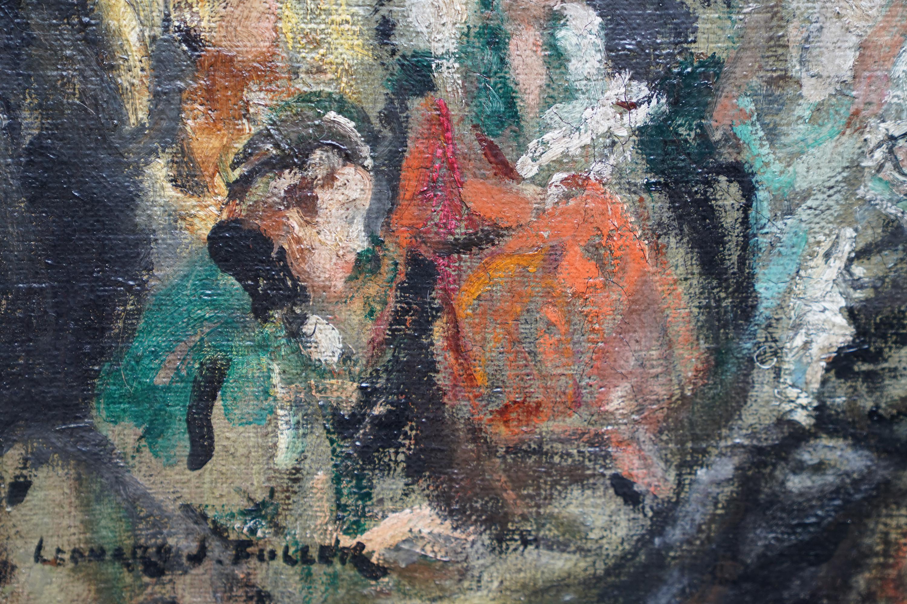 Harrods's Dress Department Interior - Ölgemälde im Stil des britischen Impressionismus im Angebot 7