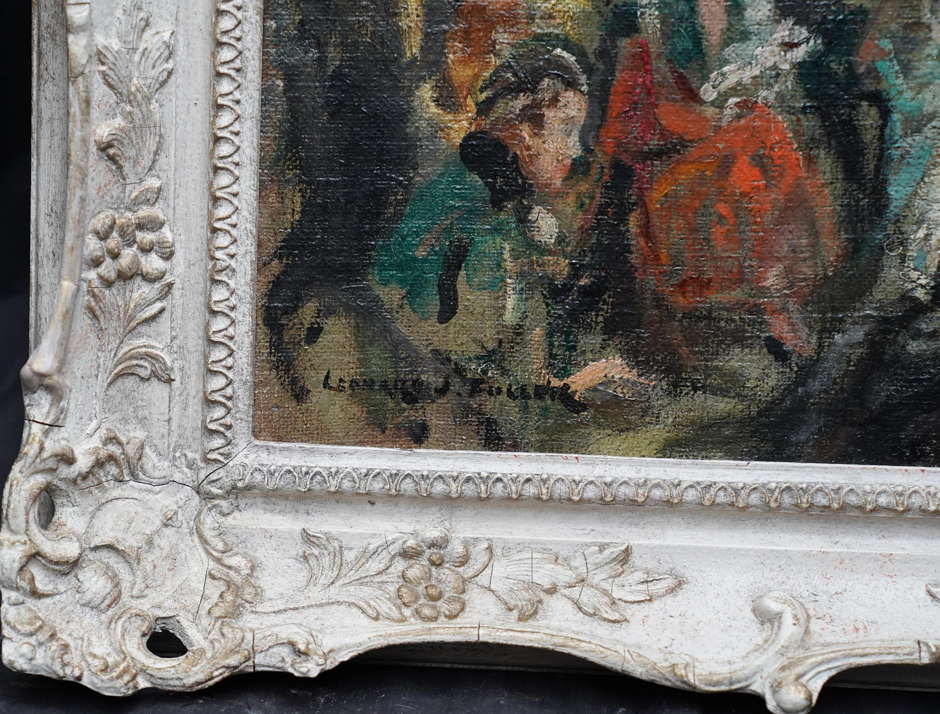 Harrods's Dress Department Interior - Ölgemälde im Stil des britischen Impressionismus im Angebot 8