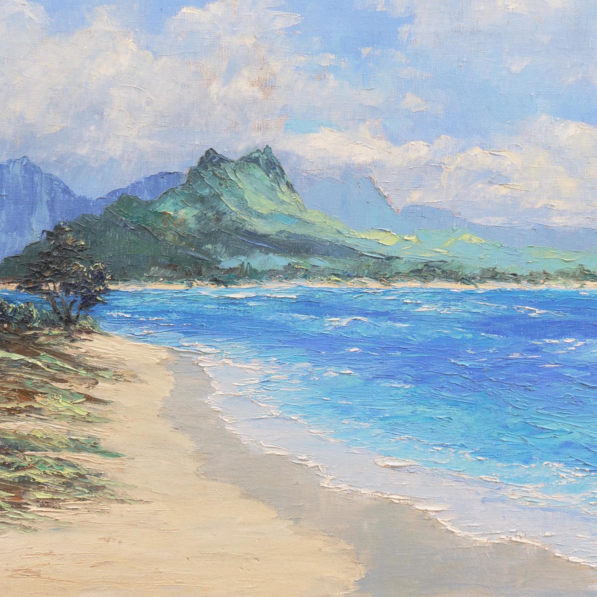 „Tropical Coastal Seascape“, Royal Canadian Academy, National Gallery of Canada (Impressionismus), Painting, von Leonard Hutchinson