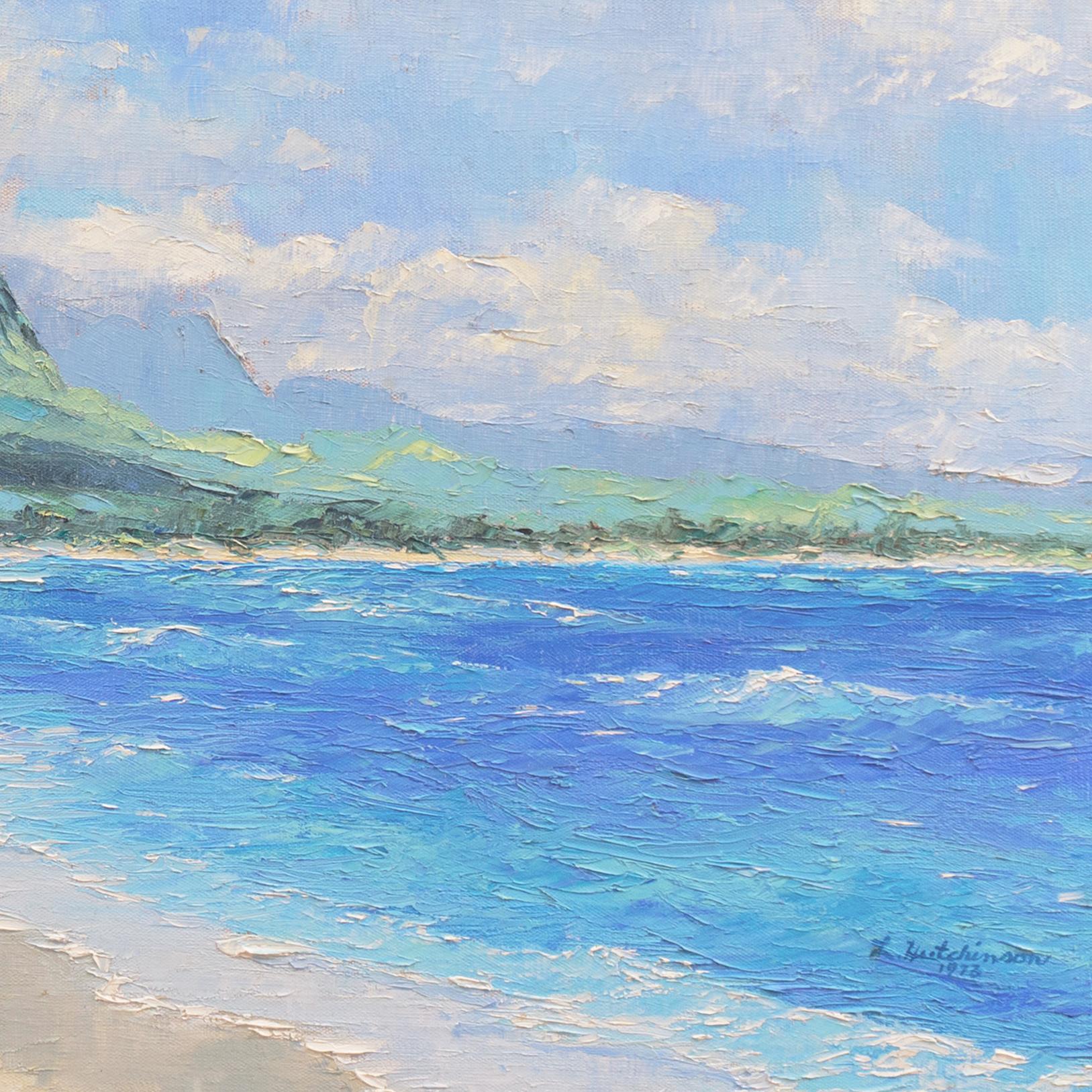 „Tropical Coastal Seascape“, Royal Canadian Academy, National Gallery of Canada (Blau), Landscape Painting, von Leonard Hutchinson