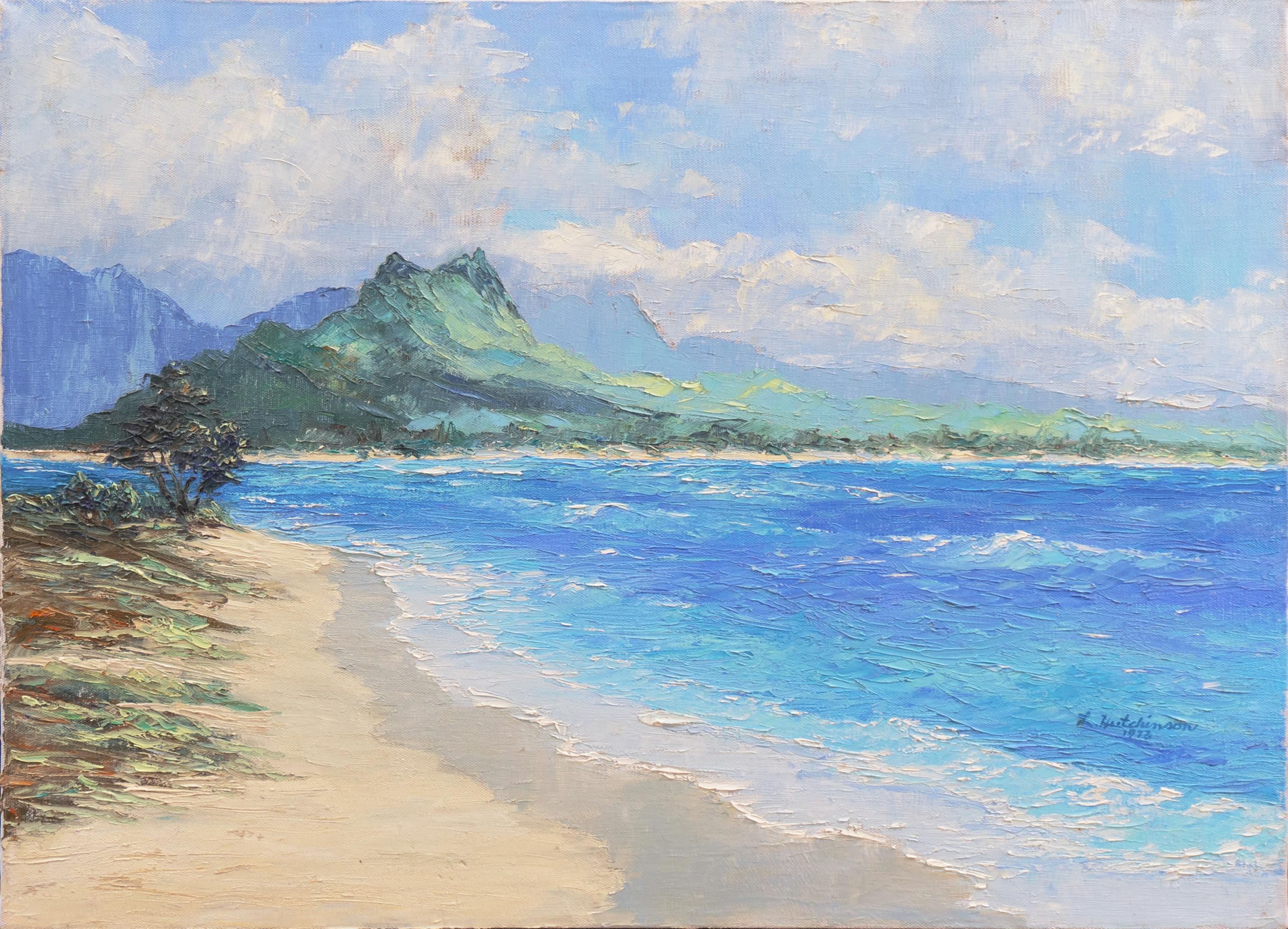 Leonard Hutchinson Landscape Painting - 'Tropical Coastal Seascape', Royal Canadian Academy, National Gallery of Canada 