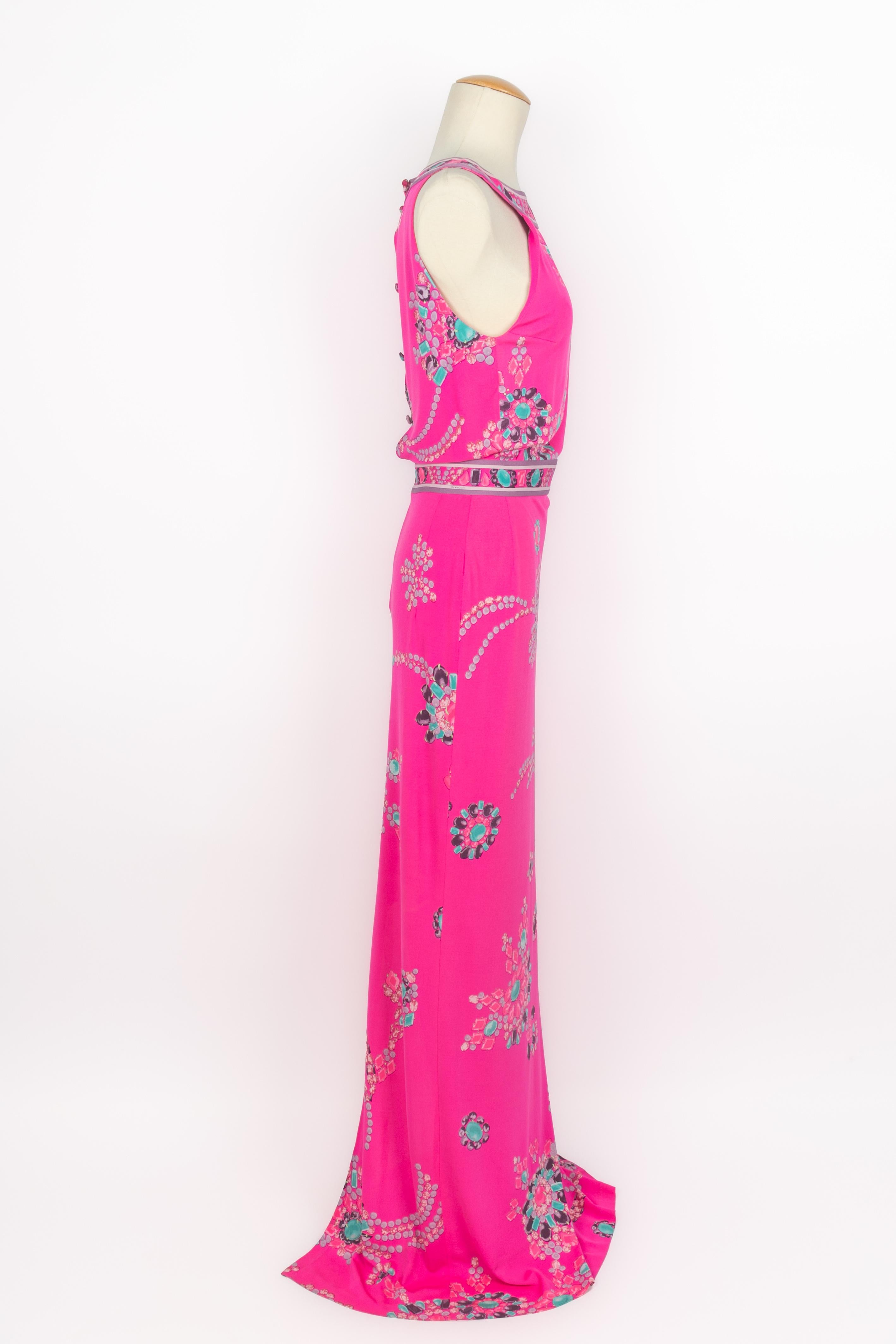Leonard 'jewelry' dress In Excellent Condition For Sale In SAINT-OUEN-SUR-SEINE, FR