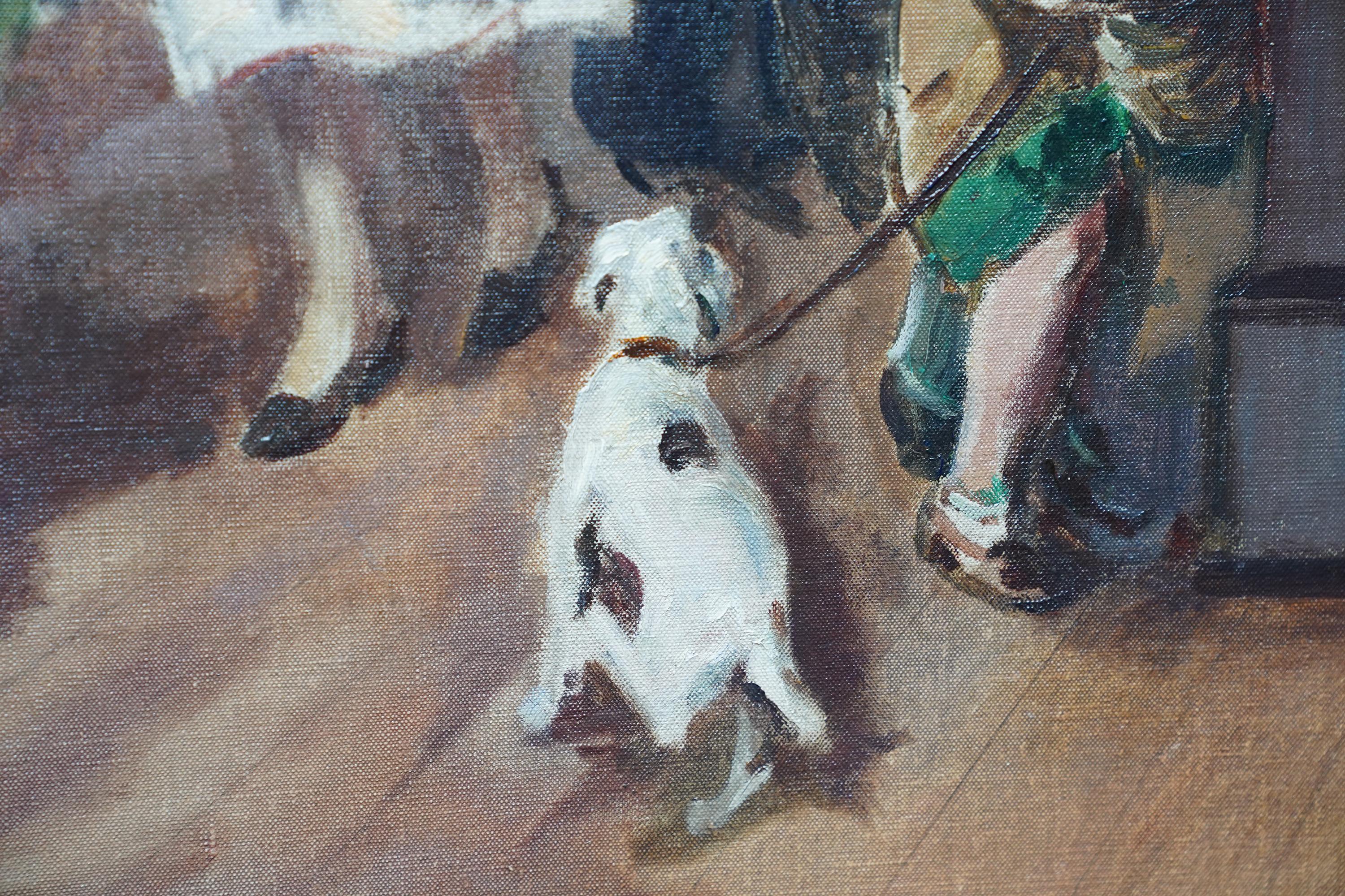 Woolworths, Sutton, London - British figurative shop interior art oil painting For Sale 5