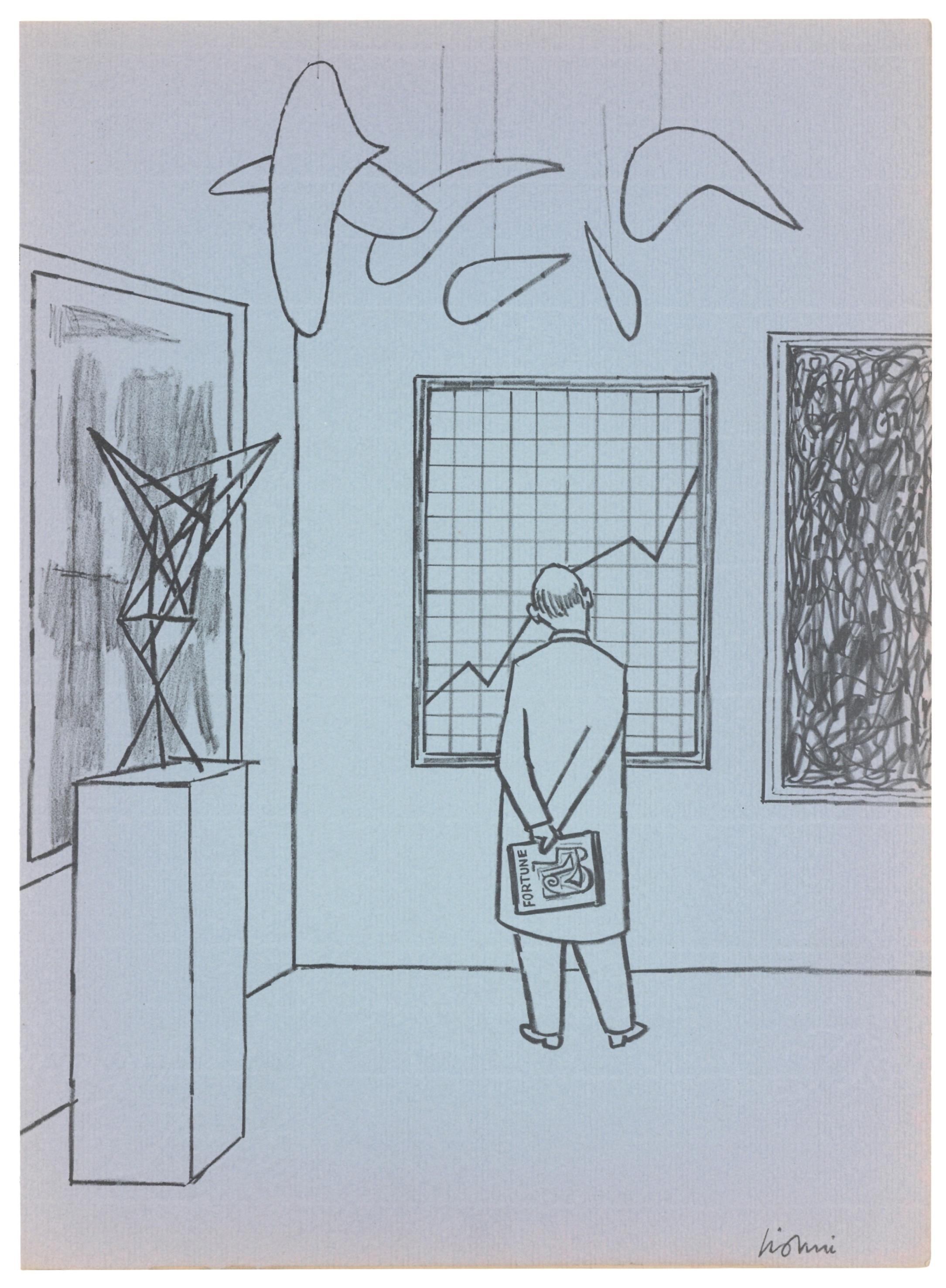litografia originale - Print di Leonard Lionni