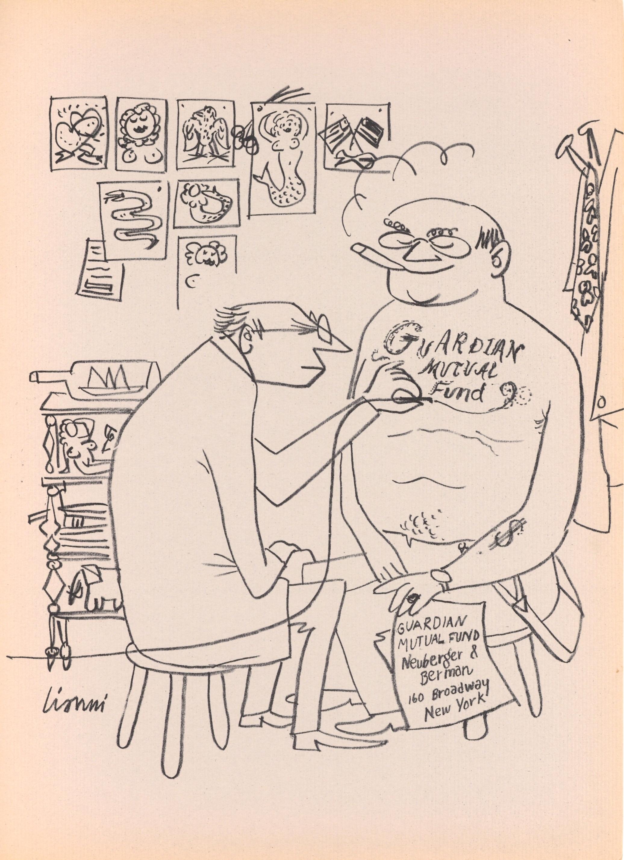 litografia originale - Print di Leonard Lionni