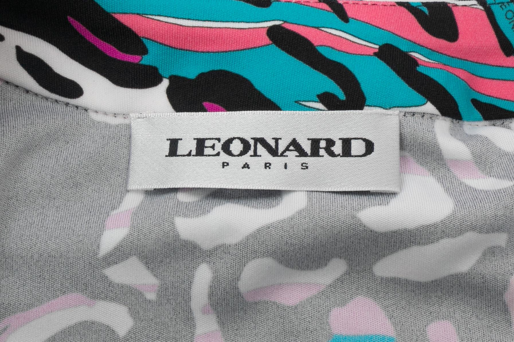 Leonard long dress animal print For Sale 4