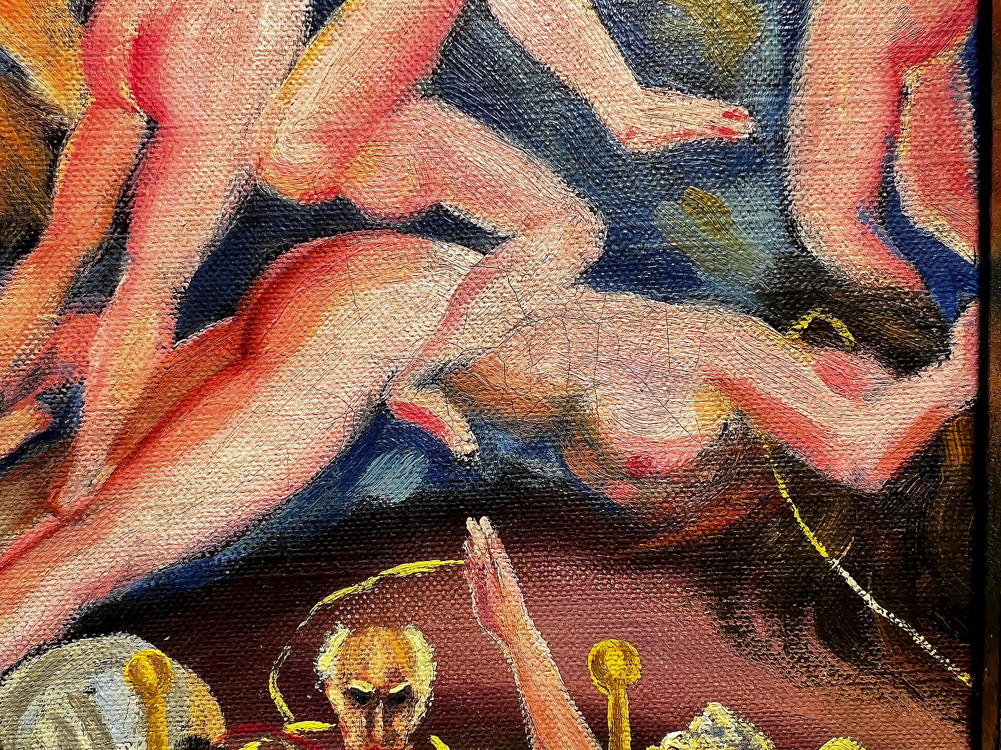 Diavolo - Battaglia del bene e del  Male - Donna nuda come Hieronymus Bosch in vendita 8