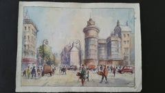 Metà del XX secolo, Belgio, Scena di strada a Bruxelles