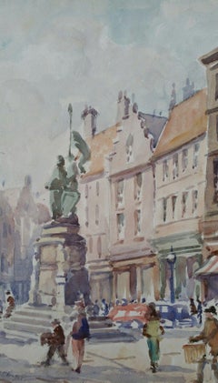 Mid 20th Century, Belgium, Bruges, Market Square Monument