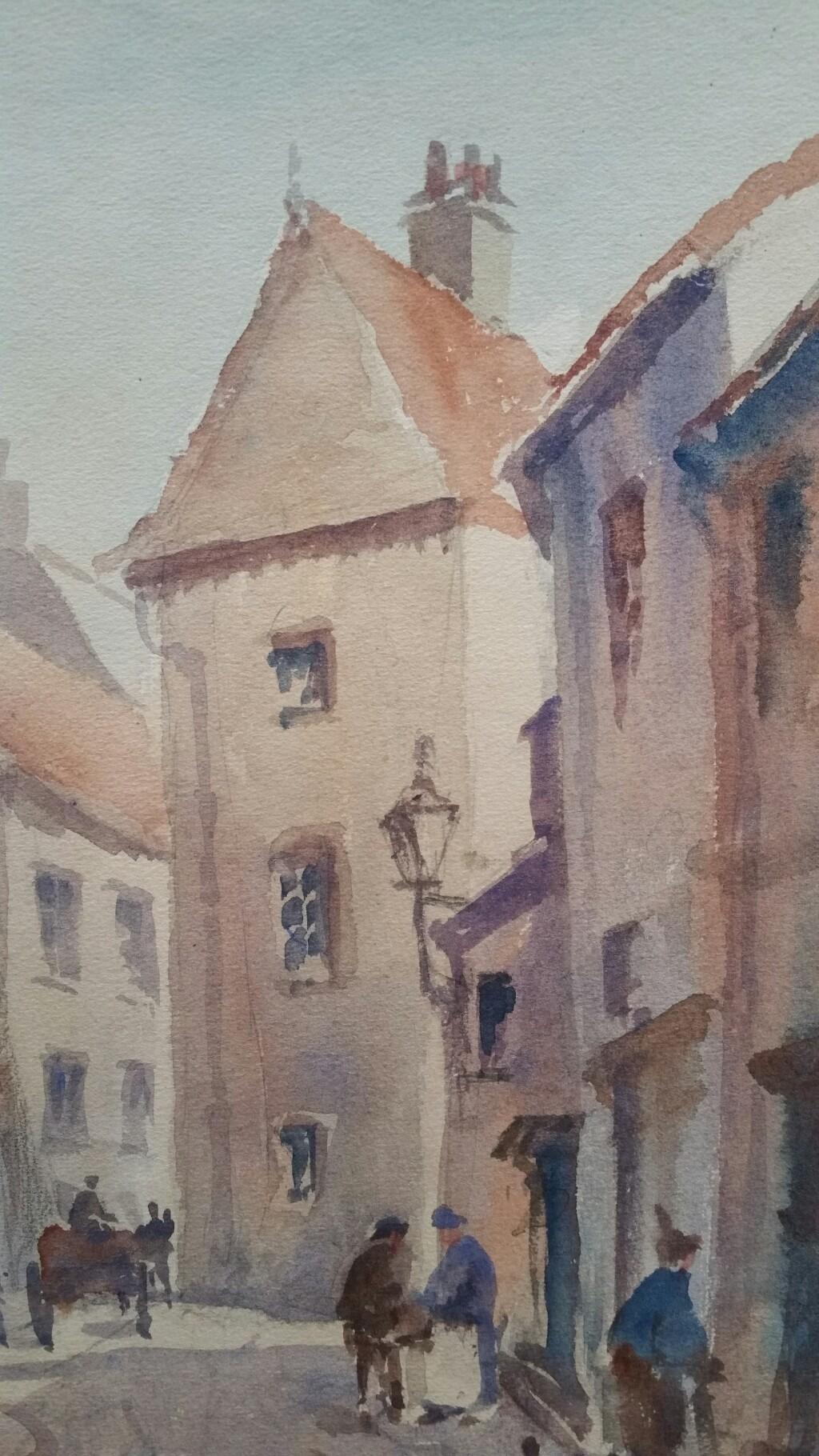 Mid 20th Century, Luxembourg, Old Streets Scene  For Sale 3