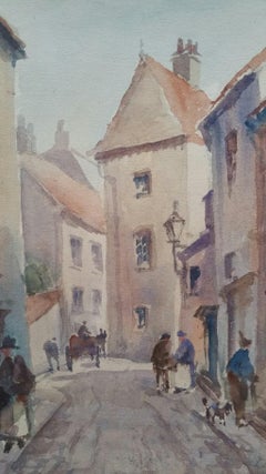Vintage Mid 20th Century, Luxembourg, Old Streets Scene 