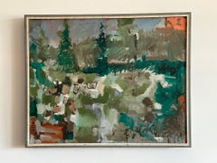 Leonard Maurer Landscape Painting, 1959
