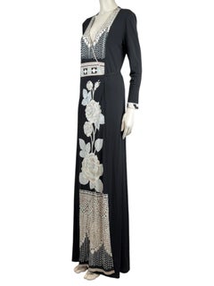 Robe portefeuille longue en jersey imprimé Leonard
