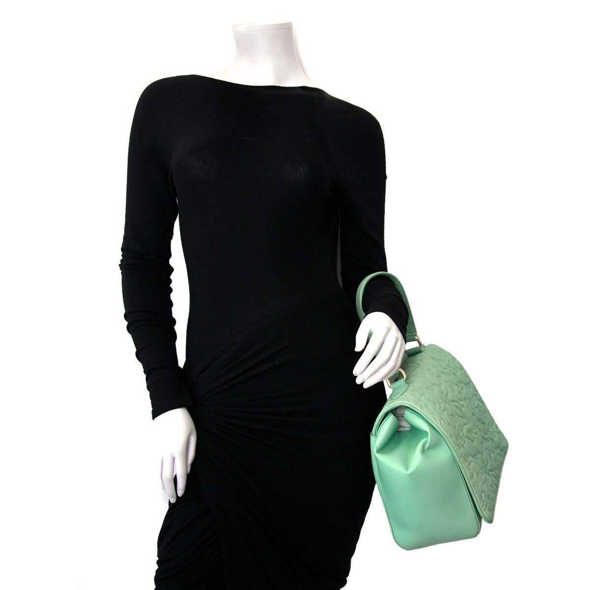 green top handle bag