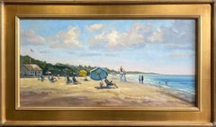 At the Beach, Nantucket, original 15x30 marine landscape