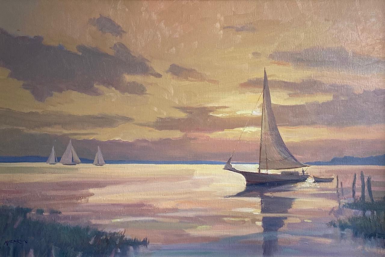 Break of Day, 24x36 original marine landscape For Sale 2