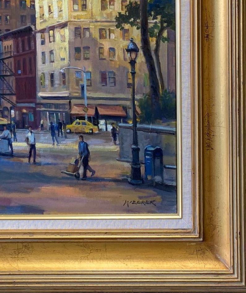 Union Square West, NYC, original 30x24 impressionist landscape 1