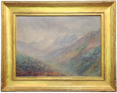 Monte McKinley, 1900-1910 circa, Denali, Alaska, Pittura di paesaggio dell'Alaska, Montagna