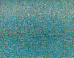 Abstrakt in Grün, amerikanische Moderne, frühe Farbfeldabstraktion, 1978