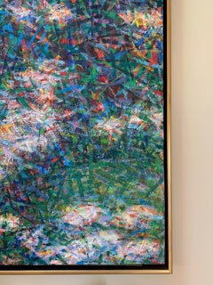 "Elle's Garden Bed", American Modernist, Color Field Abstraction, 1980's