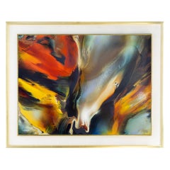 Leonardo Nierman Oil on Masonite Painting