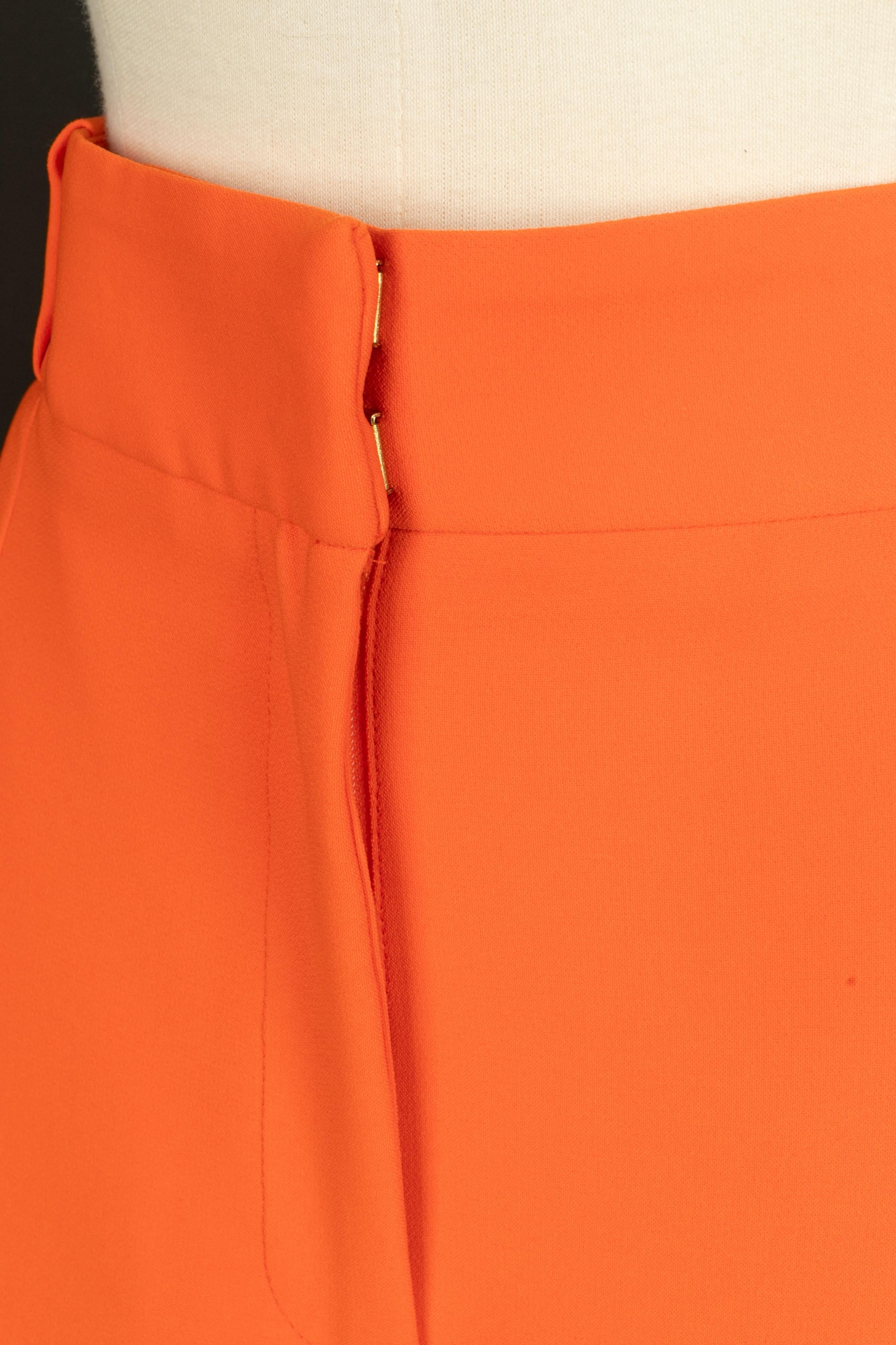 Rosso Pantaloni arancioni Leonard in vendita