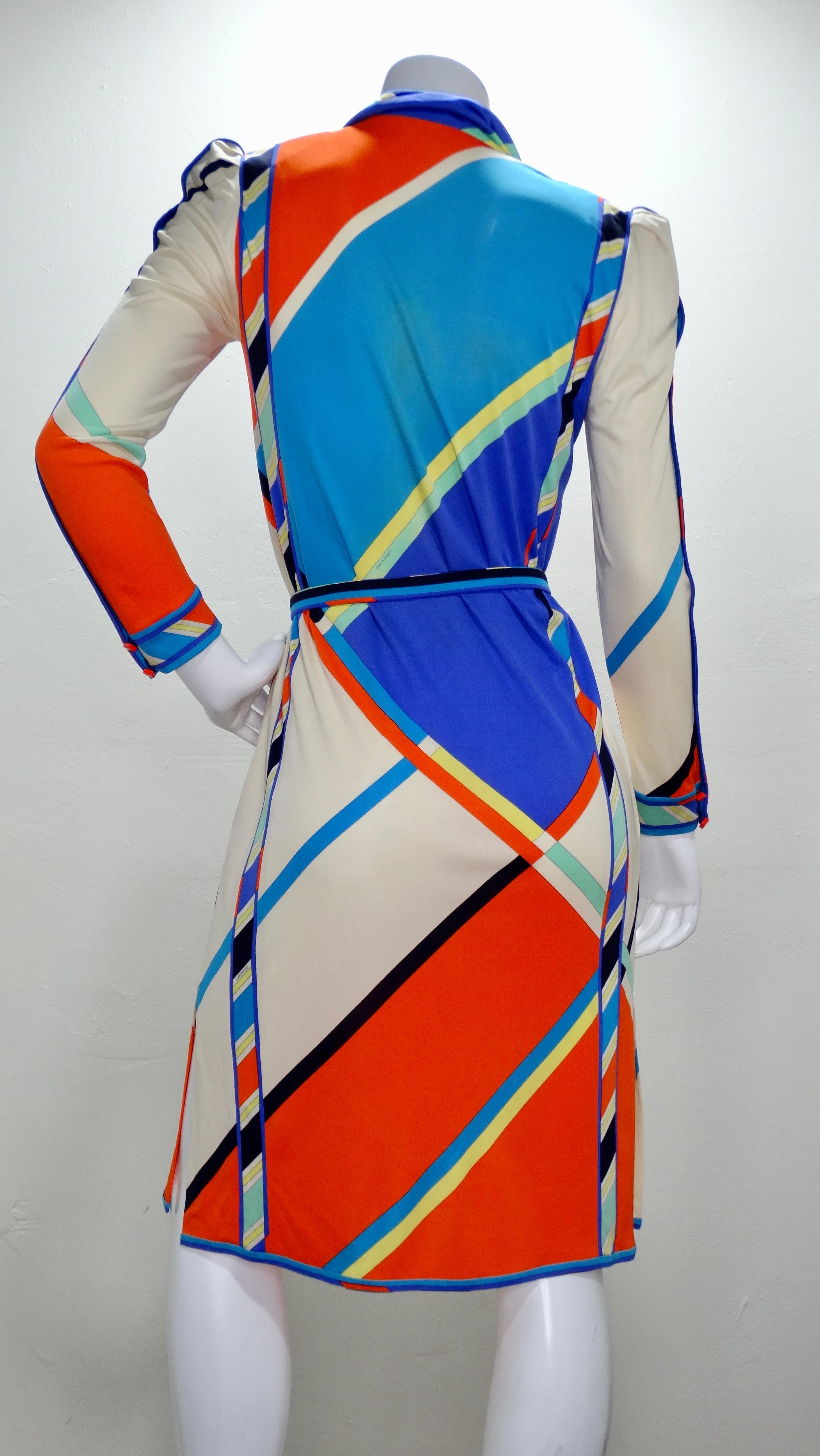 Leonard Paris 1970s Printed Silk Jersey Dress  4