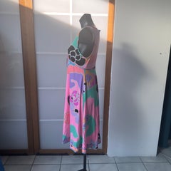 Leonard Paris Seidenkleid 'Manta' mit Lhassa-Druck, 2020er Jahre