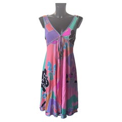 Leonard Paris silk "Manta" dress with Lhassa print, 2020s