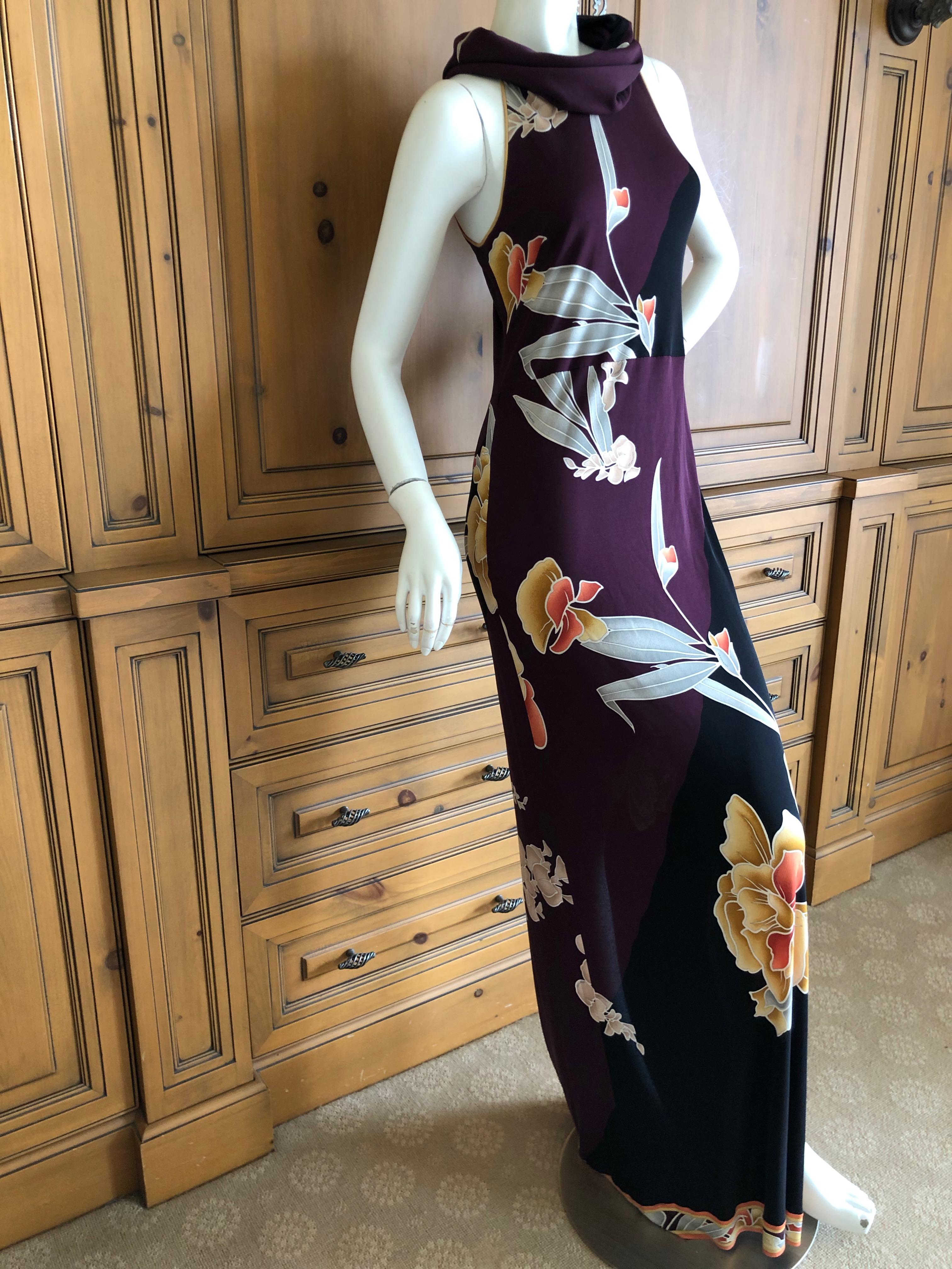 Leonard Paris for Bergdorf Goodman Vintage Silk Jersey Dress New with Tags For Sale 4
