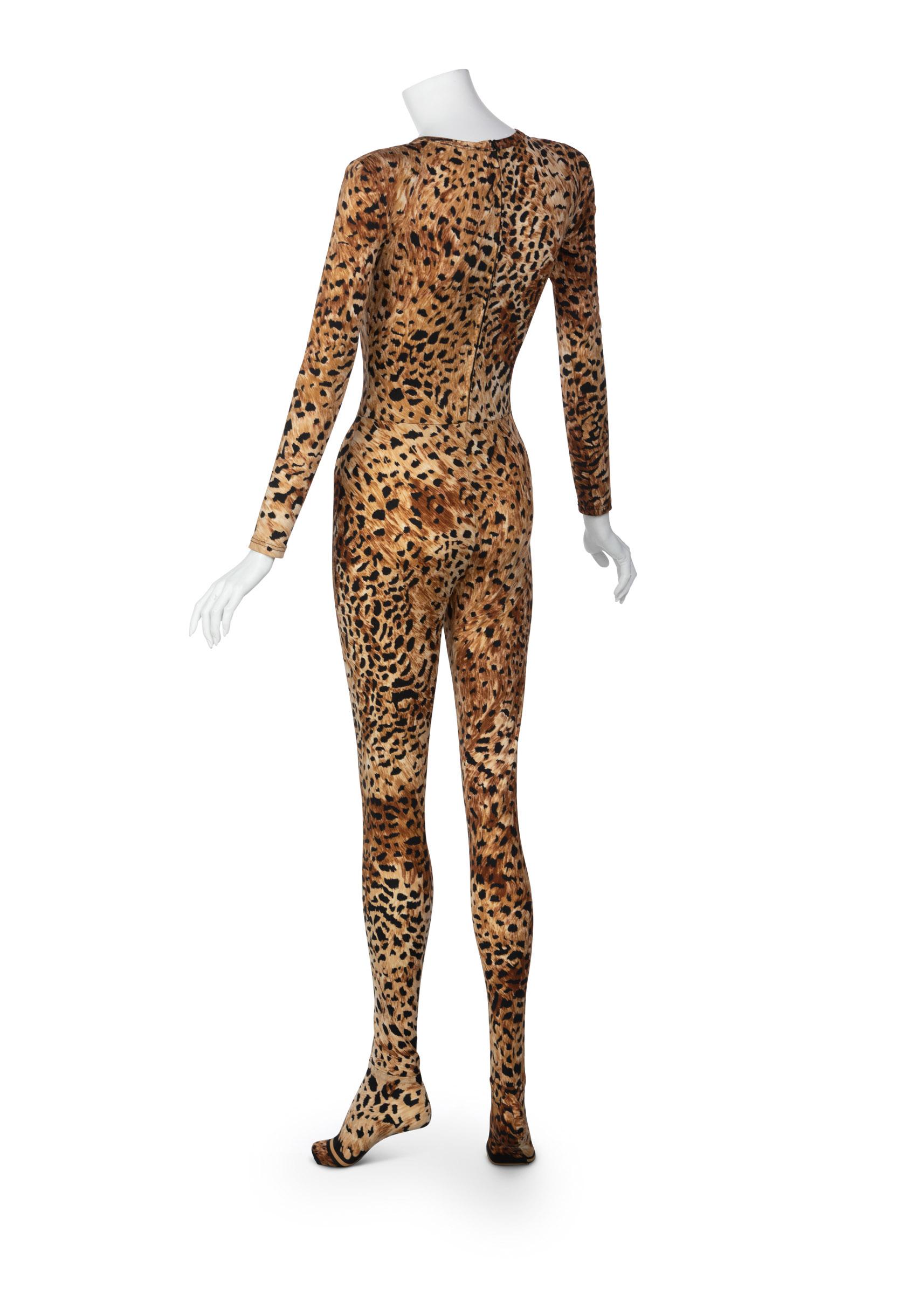 animal print catsuit