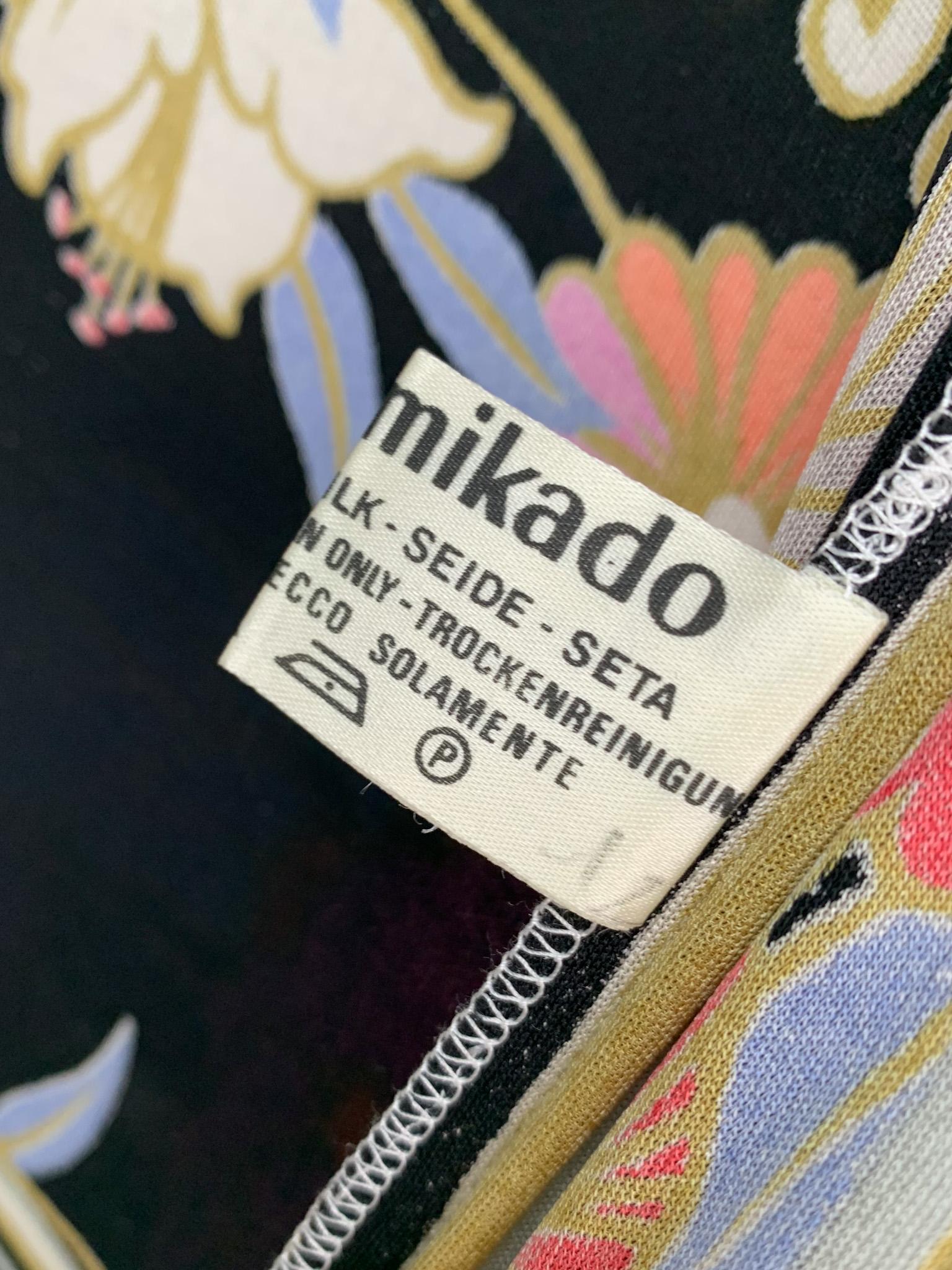 Leonard Paris printed dress in 100% mikado silk jersey. 9