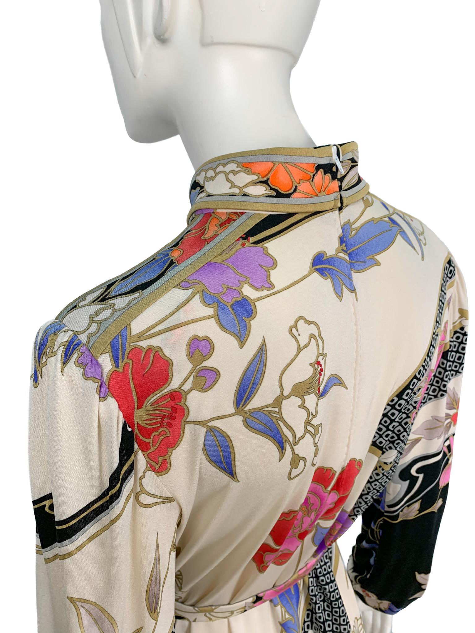 Leonard Paris printed dress in 100% mikado silk jersey. 4