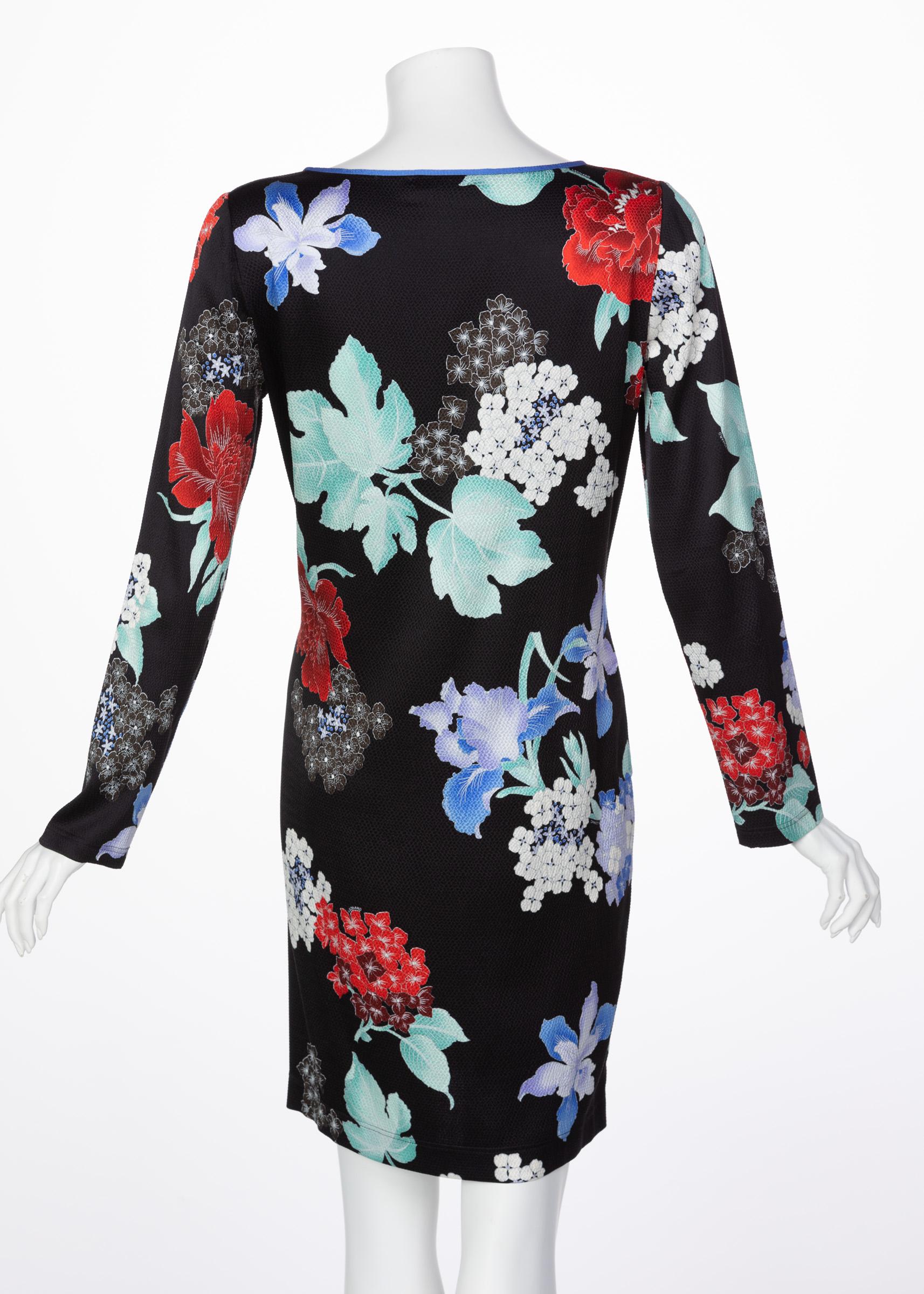 Women's Leonard Paris Silk Floral Print Dress, 2000s