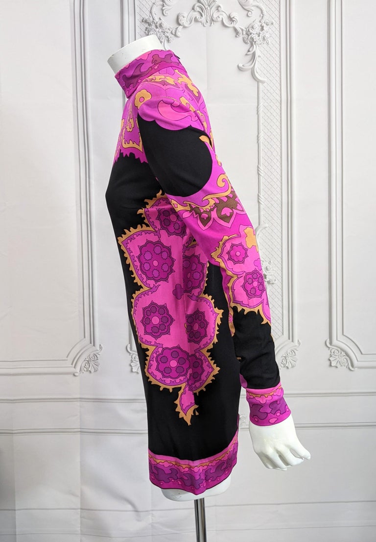 Black Leonard, Paris Silk Jersey Mini Dress For Sale