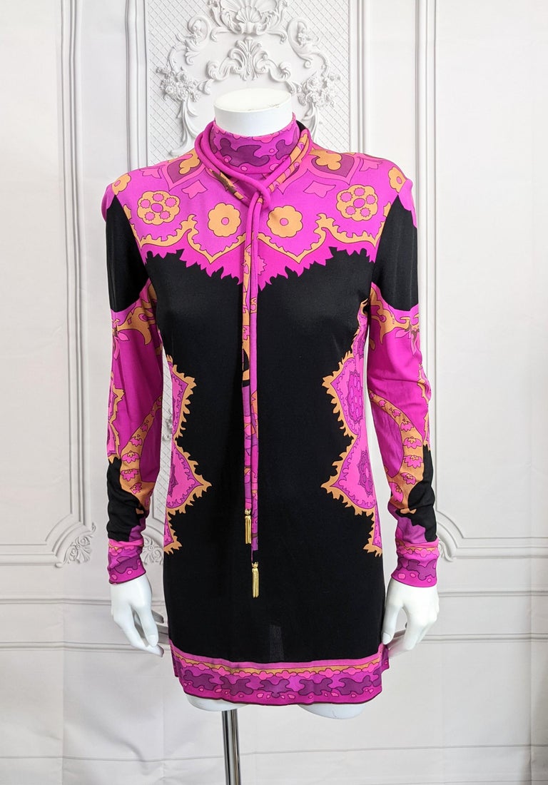 Leonard, Paris Silk Jersey Mini Dress For Sale 4